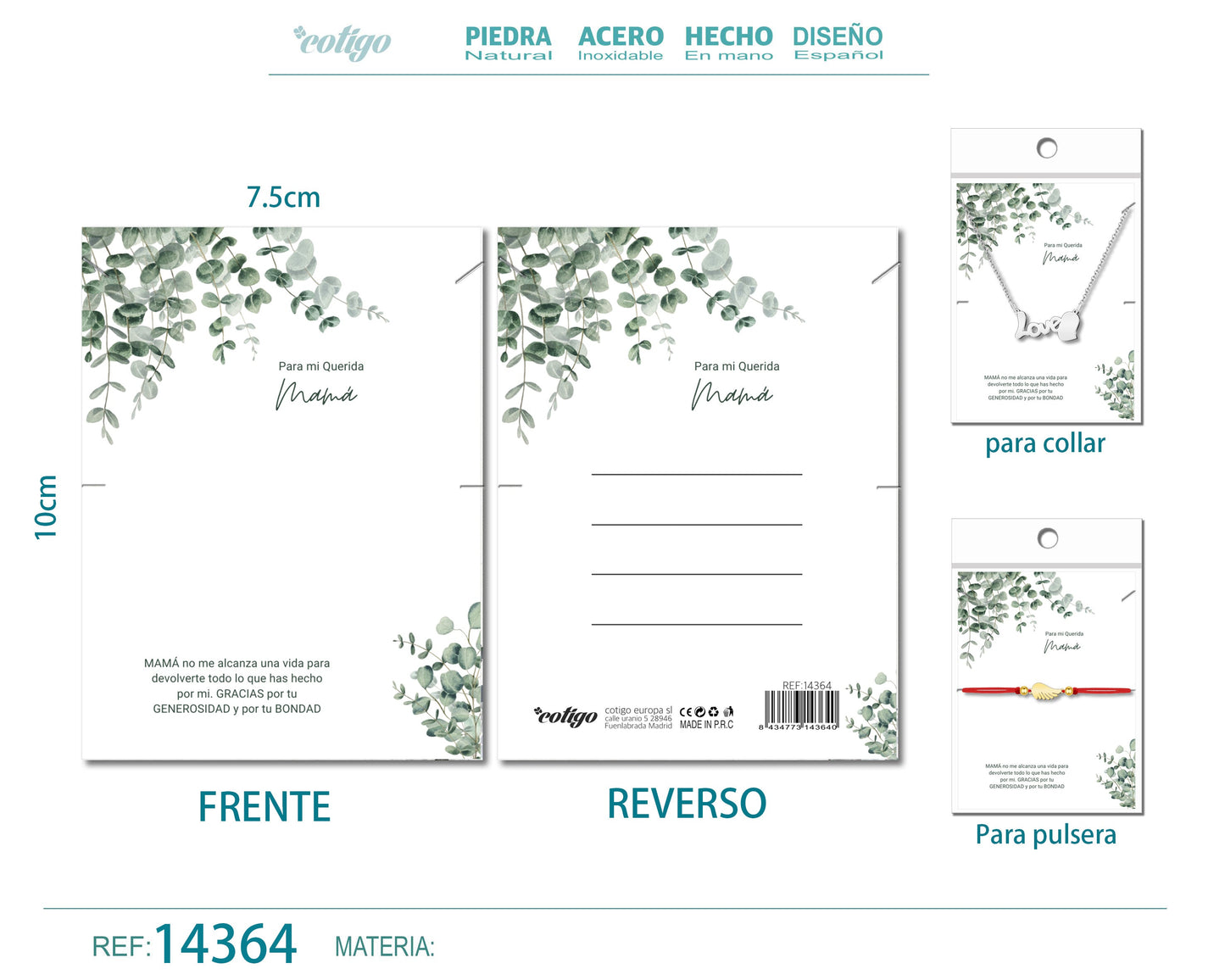 Tarjeta felicitación para Mamá