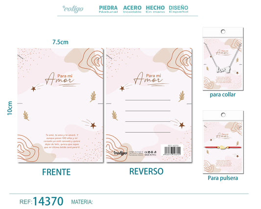 Tarjeta felicitación para Amor