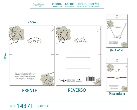 Tarjeta felicitación para Amor