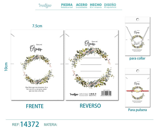 Tarjeta felicitación para Amor