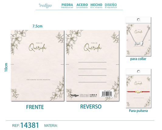 Tarjeta felicitación para Amor