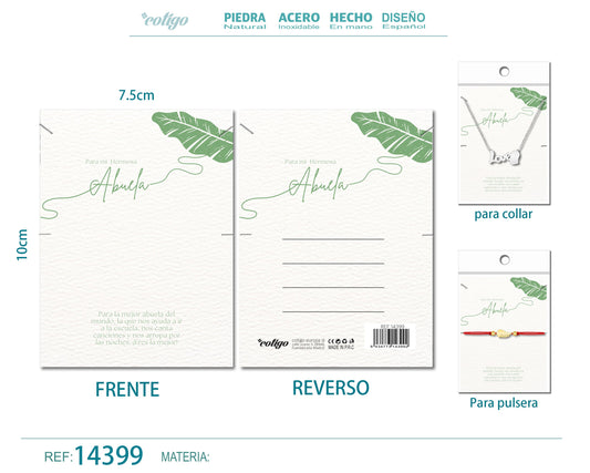 Tarjeta felicitación para Abuela