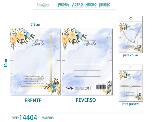 Tarjeta felicitación para Abuela