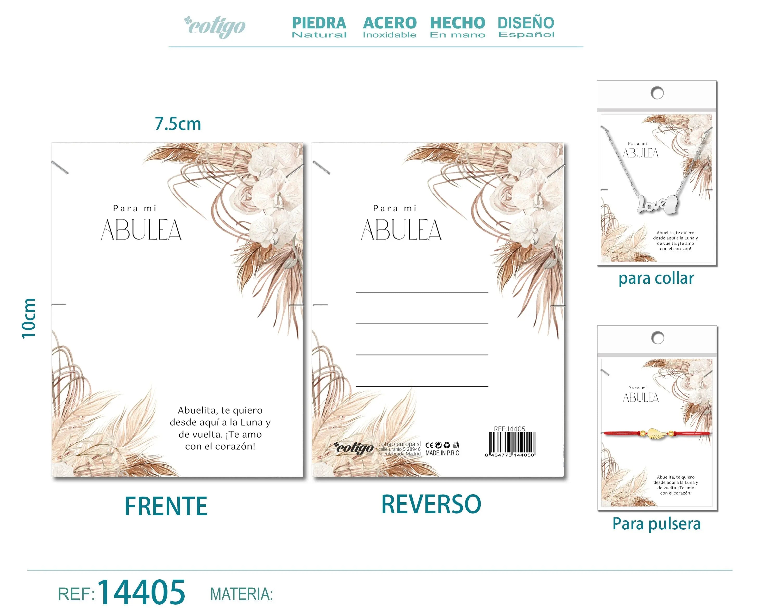 Tarjeta felicitación para Abuela - cotigo