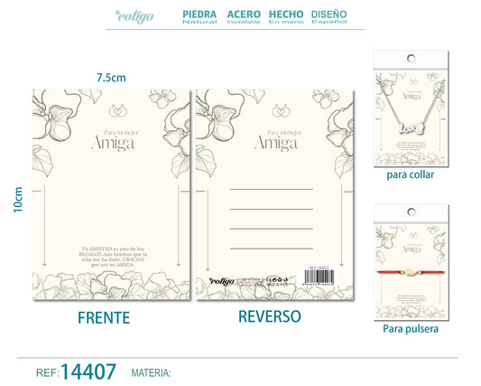 Tarjeta felicitación para Amiga