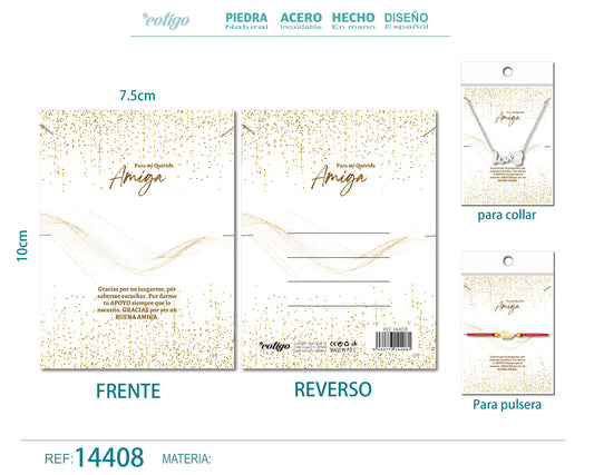 Tarjeta felicitación para Amiga