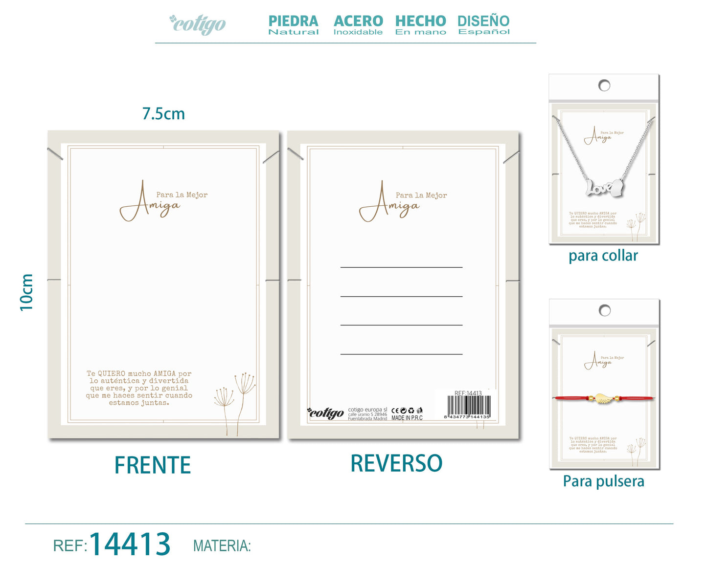 Tarjeta felicitación para Amiga