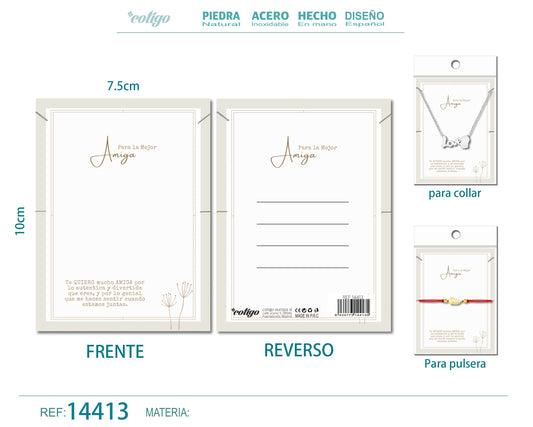 Tarjeta felicitación para Amiga