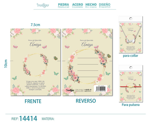 Tarjeta felicitación para Amiga