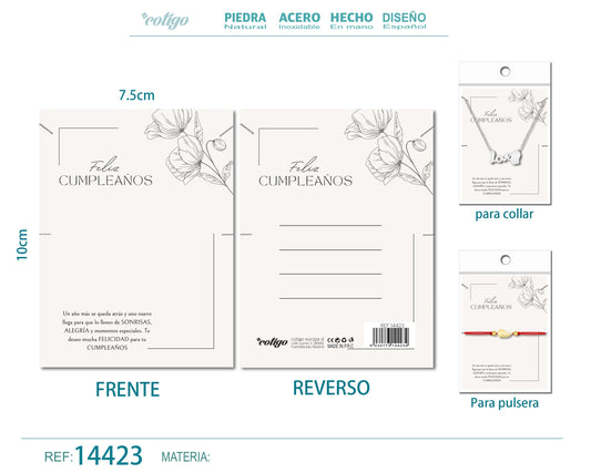 Tarjeta felicitación para Cumplea?o