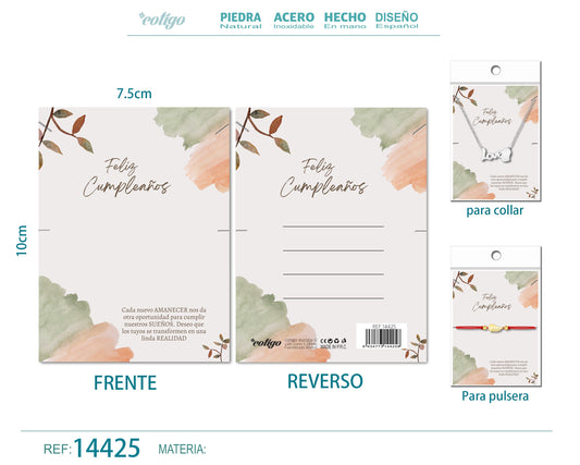 Tarjeta felicitación para Cumplea?o