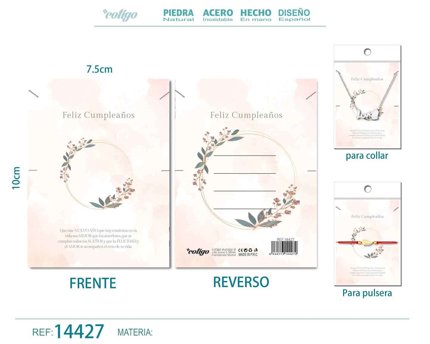 Tarjeta felicitación para Cumplea?o