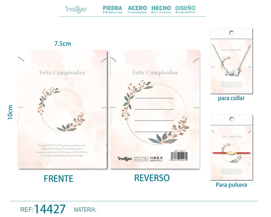 Tarjeta felicitación para Cumplea?o