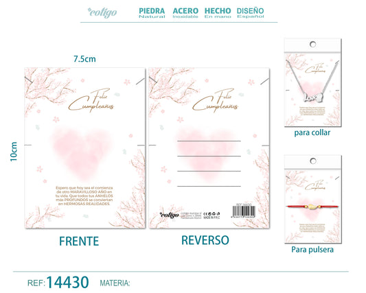 Tarjeta felicitación para Cumplea?o