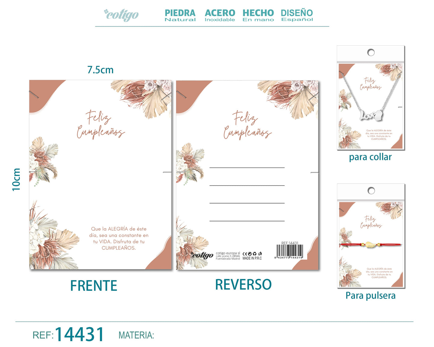 Tarjeta felicitación para Cumplea?o