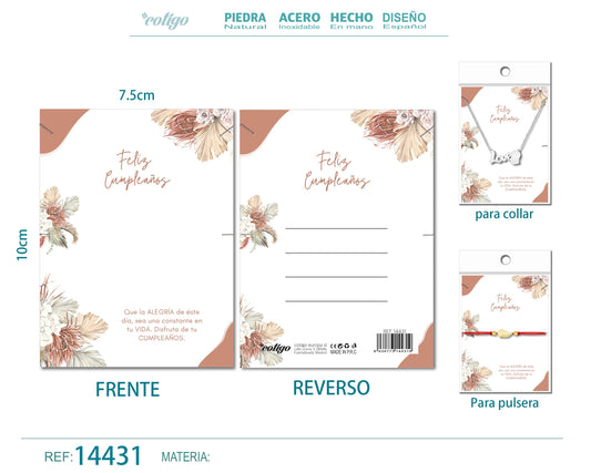 Tarjeta felicitación para Cumplea?o