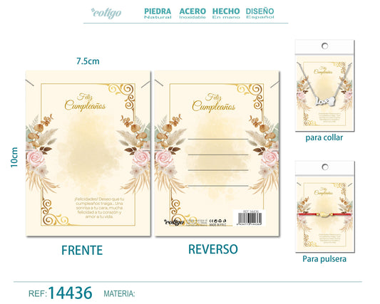 Tarjeta felicitación para Cumplea?o