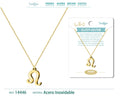 Collar Zodiaco Leo color Dorado - cotigo