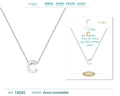 Collar Letra C Acero color Plateado - cotigo
