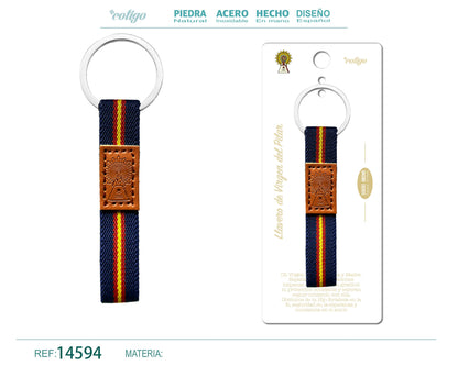 Llavero Virgen del Pilar - Policia nacional
