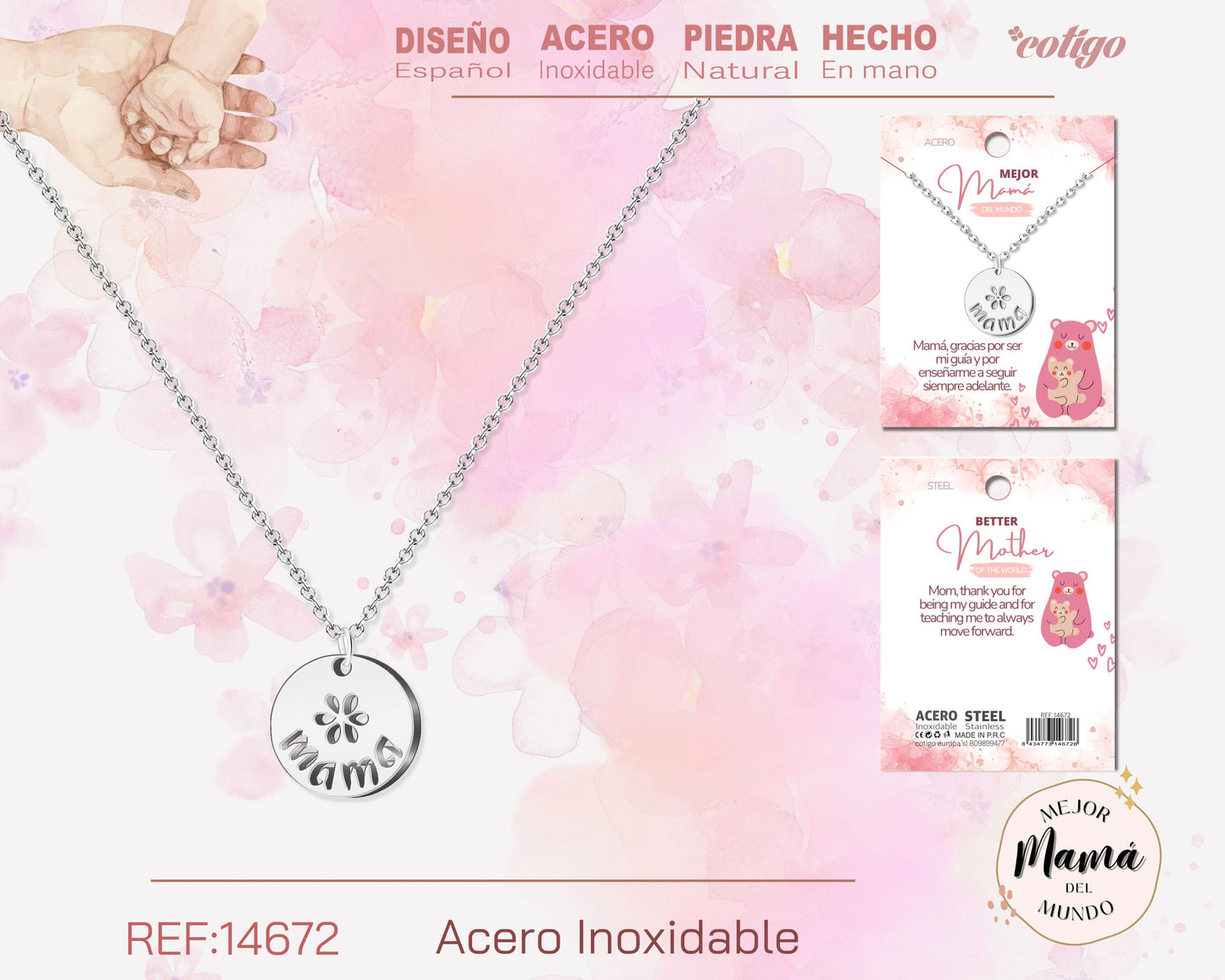 14672-Collar para Mamá color Plateado