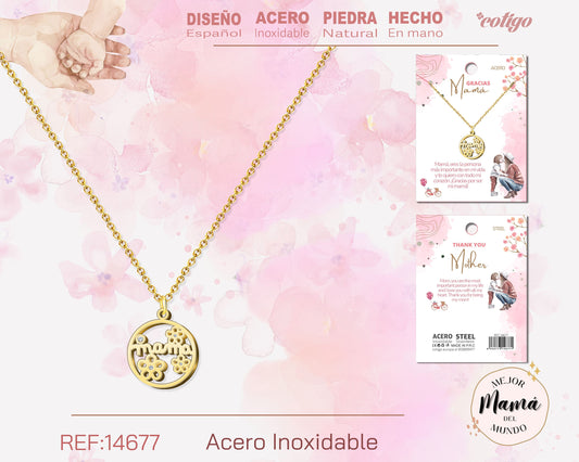 14677-Collar para Mamá color Dorado