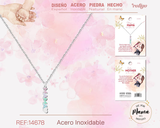 14678-Collar para Mamá color Plateado