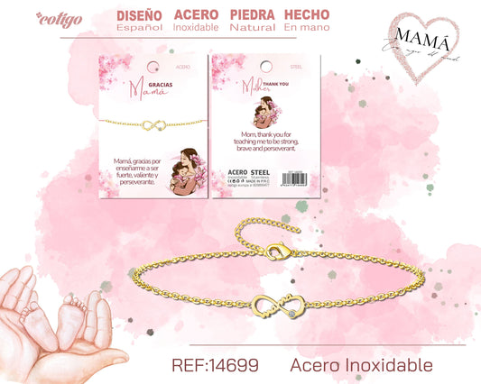 14699-Pulsera para Mamá color Dorado