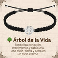 Pulsera Hilo Destino Hecho a Mano 🧵 con Amuleto de Suerte y Protección 🍀 en Acero Inoxidable 💎 - cotigo