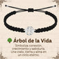 Pulsera Hilo Destino Hecho a Mano 🧵 con Amuleto de Suerte y Protección 🍀 en Acero Inoxidable 💎 - cotigo