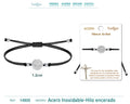 Pulsera de Hilo Encerado con Medalla de San Benito en Acero Inoxidable – vista principal