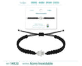 Pulsera Hilo trenzadoNegro-Mano Fatima Plateado - cotigo