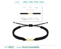 Pulsera Hilo trenzadoNegro-Infinito Dorado - cotigo