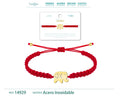 Pulsera Hilo Destino con Elefante Acero Dorado - cotigo