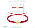 Pulsera Hilo Destino con Love Acero Dorado - cotigo
