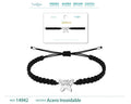 Pulsera Hilo Destino con Mariposa Acero Plateado - cotigo