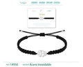 Pulsera Hilo Destino con Calavera Acero Plateado - cotigo