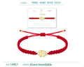 Pulsera Hilo Destino con Calavera Acero Dorado - cotigo