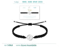 Pulsera Hilo Destino con Yin Yang Acero Plateado - cotigo