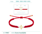Pulsera Hilo Destino con Nudo Bruja Acero Dorado - cotigo