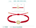 Pulsera Hilo Destino con Amanecer Acero Dorado cotigo