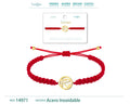 Pulsera Hilo Destino con Ojo de Horus Acero Dorado - cotigo