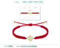 Pulsera Hilo Destino con Rosa de los Vientos Acero Dorado - cotigo