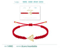 Pulsera Hilo Destino con Nudo de la Trinidad Acero Dorado - cotigo