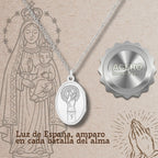 Collar Medalla Virgen del Pilar acabado