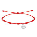 Pulsera 7 Nudos con La concha de vieir Acero Plateado - cotigo