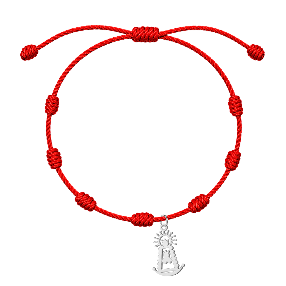 Pulsera 7 Nudos con Silueta Complejo de Virgen del Pilar