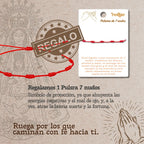 Pulsera 7 Nudos Virgen del Rocío Medalla Acero Dorado - cotigo