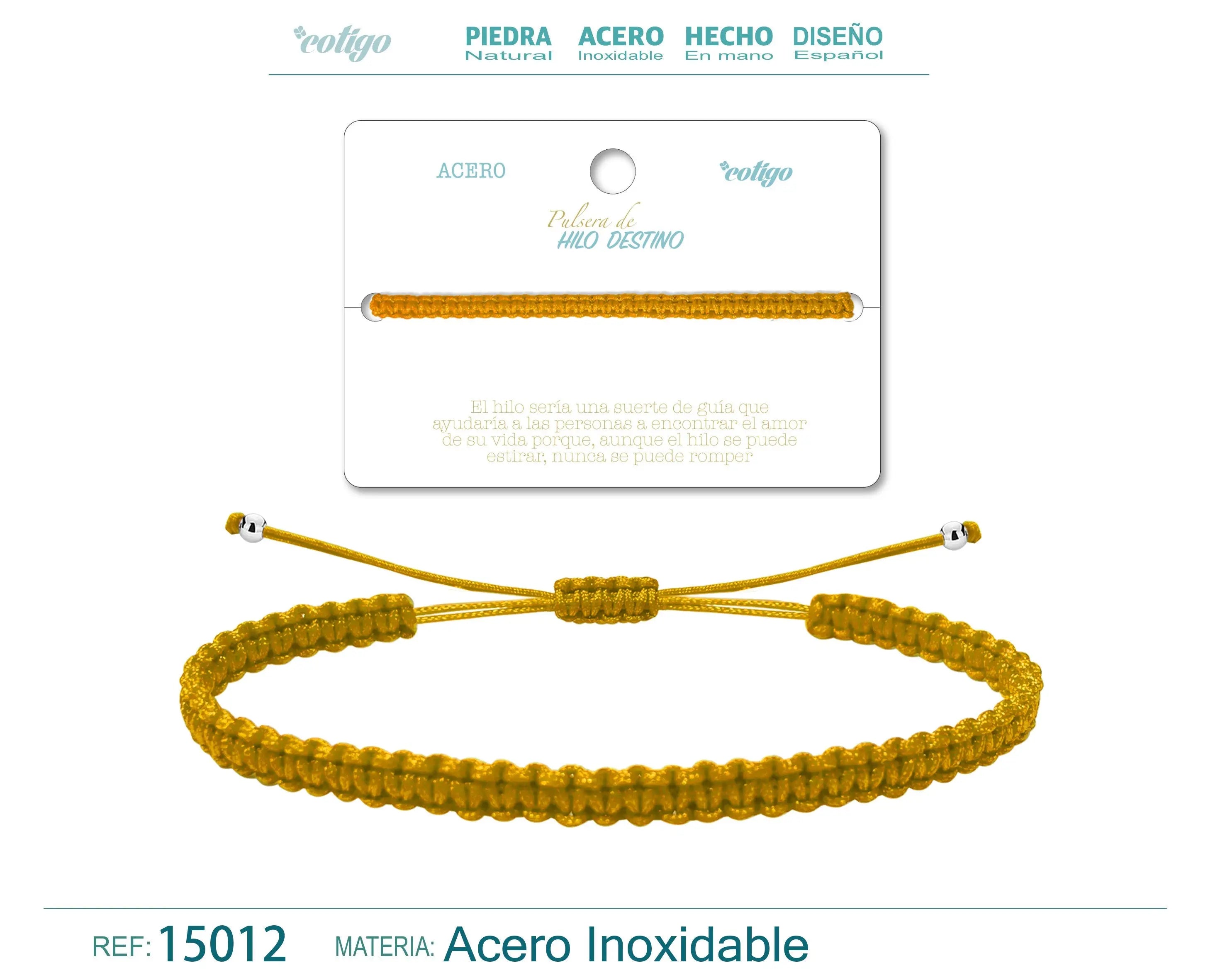 Pulsera Hilo destino color Dorado - cotigo