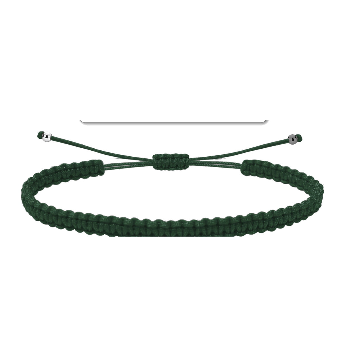 Pulsera Hilo Destino Color Verde Oscuro